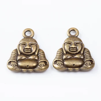 10 ks retro kovové zliatiny zinku Buddha prívesok pre DIY handmade šperkov náhrdelník, takže 7041