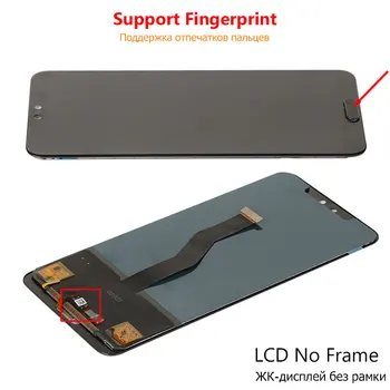 Displej Pre Huawei P20 Pro LCD 10 Dotkne Obrazovky Nahradenie Podporu Odtlačkov prstov Pre Huawei P20 P 20 Pro CLT-L09 L29 L04 AL01