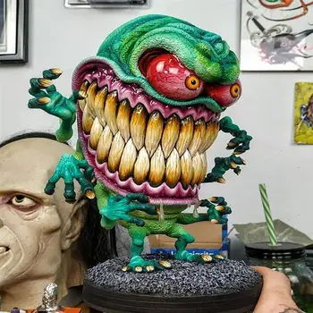 Živica Monster Socha Horor Veľké Ústa Monster, Remesiel Halloween Ornament na Trávniku Dvore Home Party Dekorácie