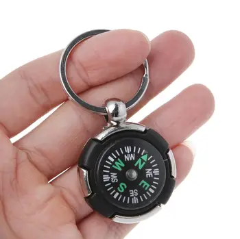Vonkajšie Kempovanie Turistika Mini Kompas Navigator Prenosné Aplikácie Keychain Nástroj Prežitia