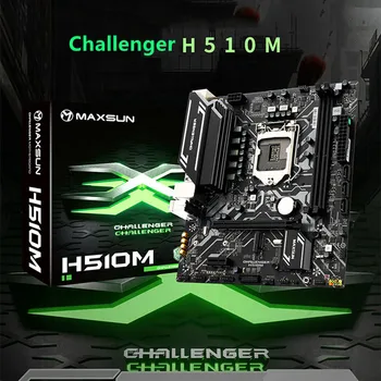 MAXSUN Plný Novej Doske Challenger H510M USB3.1 LGA1200 M-ATX SATA 3.0 PCI-E NVME Podpora intel 10 11 Core Dual channel DDR4