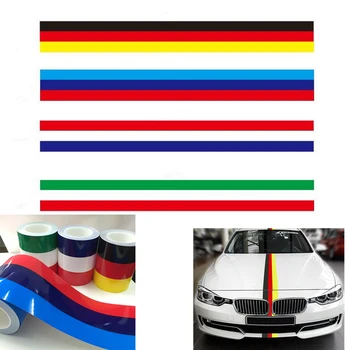1M Vlajky talianska Vlajka Strane Racing Stripe Tri Farby, Strešné Kapota Skúter Auto Odtlačkový Farebné Pásy Nálepky