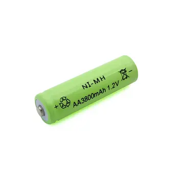 12Pcs AA 1.2 V 2A 3800mAh Ni-MH Dobíjacie Batérie 14 mm*50mm Nikel-Metal-Hydridové Batérie Vopred Nabitá