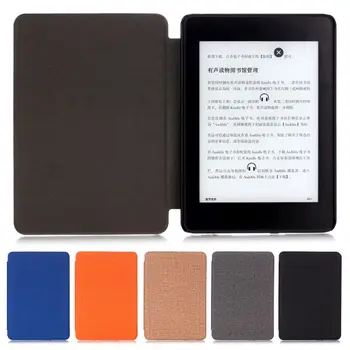 Handričkou Textúra PU Kožené Smart Case pre Amazon Kindle Paperwhite 1 2 3 DP75SDI Magnetické Ochranný plášť