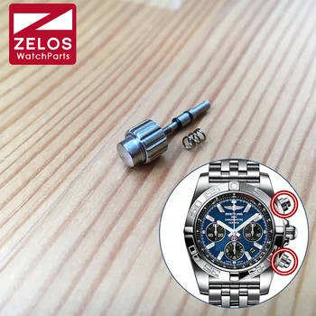 Sledujte, tlačné tlačidlo pre Breitling Chronomat Vývoj 44 mm Chronograf hodinky AB0111/ AB0110