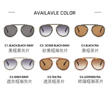 PUNK Mach sedem gradient farebné slnečné okuliare módne dámy mužov retro dizajn značky uv400 okuliare Oculos De Sol