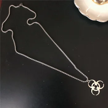 Móda osobnosti titánové ocele náhrdelník street punk nočný klub hip hop príliv náhrdelník hot predaj