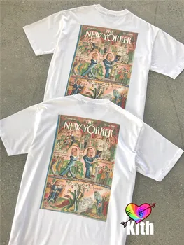 2021SS ZNÁMI NEW YORKER T-shirt Muži Ženy 1:1 Vysokej Kvality Vintage Čierna Leader Topy ZNÁMI Tee Limited Edition Krátky Rukáv
