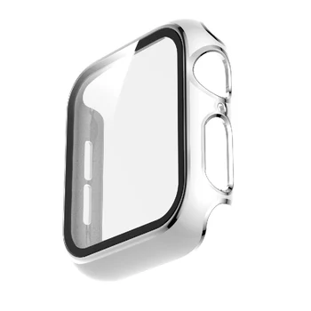 Pre Apple Hodinky iWatch Série 6 5 4 3 2 SE Slim Pevného PC Prípade Tvrdeného Skla Full Screen Protector Chrániť Kryt