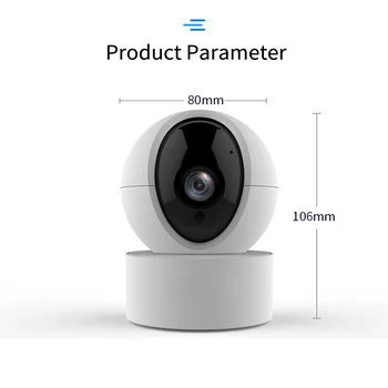 1080P TUYA Kamery Bezpečnostné Kamery Baby Monitor, WiFi Bezdrôtové Kamery Inteligentné Sledovanie 350 Stupňov Pan Otáčania
