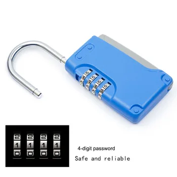 Nové Mini Tlačidlo Trezor Skryté Organizátor 4-Digitálne Password Lock Dom Villa Auto, Karavan Náhradné Kľúče Úložný Box Drop Shipping