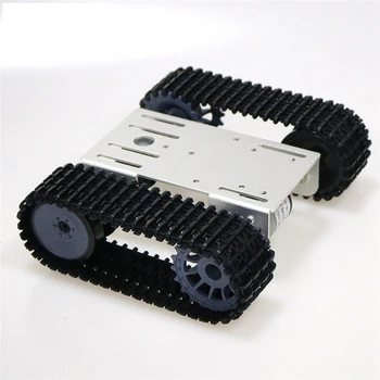TP101 Kovové Smart Crawler Robot Nádrž Podvozku Auta S 33GB-520 12V DC Motor Hliníkovej Zliatiny Panel DIY Pre Arduino Hračka