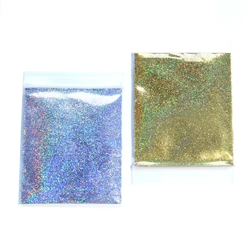 5g Holografické Nechtov Prášok Laser Silver Gold Glitter Chrome Prášok Dip Leskom Gel Polish Vločky Pre Manikúru Pigment Prachu