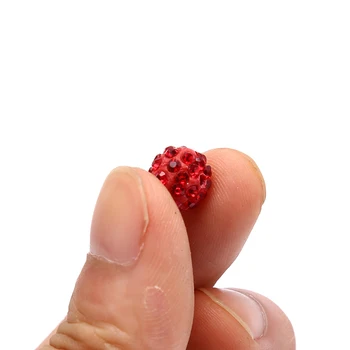 19 Farby 10pcs Crystal Hliny Spevnené Crystal Perličiek Hliny Micro Pave Drahokamu Loptu Korálky DIY Pre Šperky Robiť