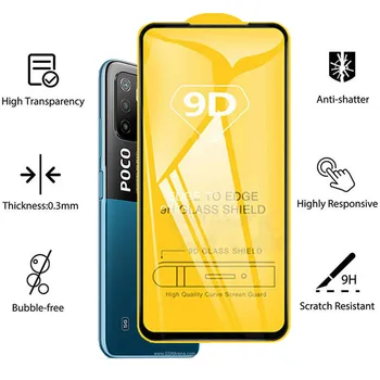 Sklo Pre Xiao Poco M3 Pro 5g Tvrdeného skla Poco X3 Pro NFC Telefón Screen protector+Transparentné Prípade Poko F3 Poco M3 Pro Kryt