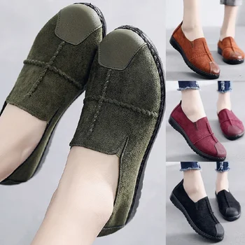 Plus Veľkosť 35-43 Ženy Bytov Topánky 2021 Mokasíny Candy Farby Pošmyknúť Na Ploché Topánky Pohodlné Dámske Topánky Zapatos Mujer S9