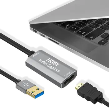 USB 3.0 digitalizačné Karty 1080P 60fps 4K kompatibilný s HDMI Video Grabber Box pre Macbook PS4 Hry Fotoaparát Záznamník Živé Vysielanie