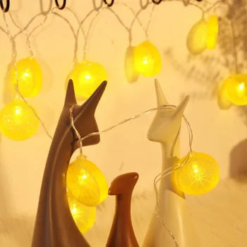 9.8 ft/3m Novinka Citrón String Svetlo Vianočné Led Batérie Svetlo Vnútorné Strany Záhrada Girlandy 20 Led Reťazec Svetlá