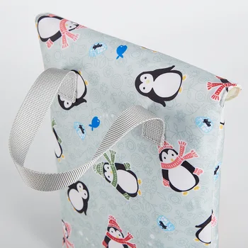 Baby Plienky Skladovanie Taška Prenosná Vodotesný, Prenosný Múmiový Módne Roztomilý Kreslený Medveď Penguin Tlač Taška 2020 Nové Dorazí