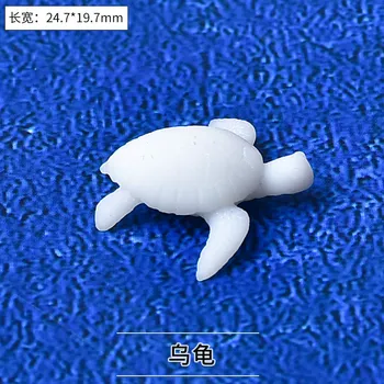 3ks 3D Troch-dimenzionální korytnačky, chobotnice diver Lesa Micro-Krajina Príslušenstvo Crystal Epoxidové DIY Náplň Prívesok Šperky