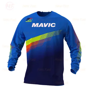 Nové kolesá MAVIC cyklistika jersey pánske bežecké motocykel jersey, cross-country horských bicykloch tričko, priedušná mikina
