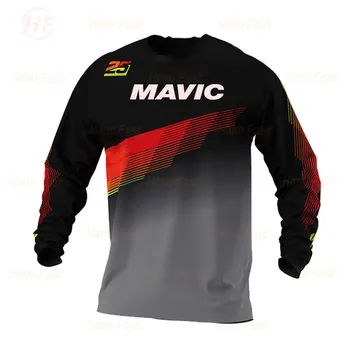 Nové kolesá MAVIC cyklistika jersey pánske bežecké motocykel jersey, cross-country horských bicykloch tričko, priedušná mikina