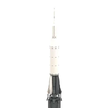 Space Exploration Série Saturn-V Rakety Stavebné Bloky Star Loď Kyvadlová Model Tehly Nastaviť Deti DIY Vzdelávacích Hračiek, Darčekov