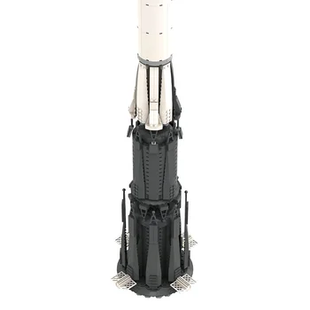 Space Exploration Série Saturn-V Rakety Stavebné Bloky Star Loď Kyvadlová Model Tehly Nastaviť Deti DIY Vzdelávacích Hračiek, Darčekov