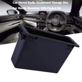 Jeden Din Vrecko Pre Auto Mazda Stereo Rádio Tabuli Úložný Box Pre Mazda Montáž 1din Vrecku Auta Háčik Úložný Box