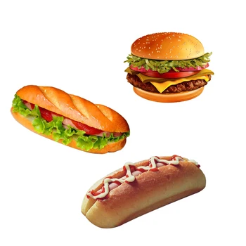 Meibum Hot Dog, Hamburger, Silikónové Formy Okrúhly Chlieb A Bagety Pečenie Nástroje Nastaviť Non Stick Sklenené Vlákna, Perforované Pečenie