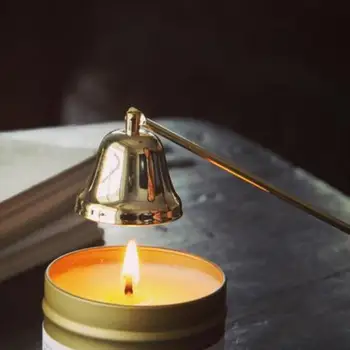Z nehrdzavejúcej ocele sviečka rukoväť príslušenstvo, sviečky hasiaci prístroj sviečka šnupavý tabak fľaša bell jar mosadz sviečka nástroj, Nordic štýl