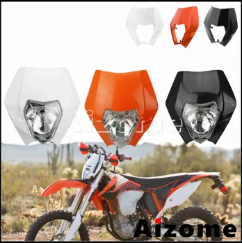 Dual Sport MX Enduro Dirt Bike, 12V 35W Motocross Svetlometov Predné Svetlo Maska Lampa Kapotáže Kryt Plášťa V 250 300 SMR SX XC
