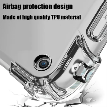 Prípad tabletu Samsung Galaxy Tab A7 Prípade 10.4 2020 TPU Airbag Priehľadný ochranný Kryt pre Capa Taška Karty SM-T500 SM-T505