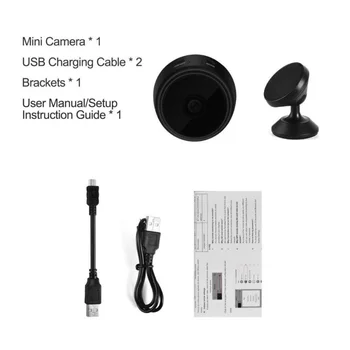 Mini Home Security Wifi IP Kamera 1080P Bezdrôtový Vnútorné Kamerou na Nočné Videnie 360 Stupňov, Audio, Detekcia Pohybu Baby Monitor