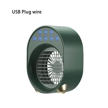 Nové Mini, klimatizácia, Chladič Vzduchu Ventilátor USB 7 Farieb Svetla, Prenosné klimatizačné zariadenie Osobný Priestor Vzduchu, Chladenie Chladenie Ventilátor