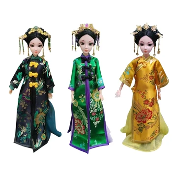 Orientálna Dekor Bábiku, Čínsky Bábika s Hodváb Kostým, Orientálne Dekorácie pre Domov, Figúrka pre Domova, Izba Dekor, Spálňa
