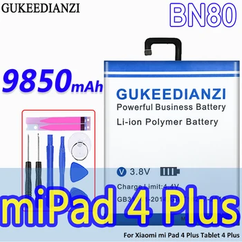 GUKEEDIANZI BN80 9850mAh High Capacity Batérie Pre Xiao Pad 4 Plus Tablet 4 Plus