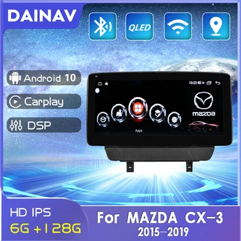 128 GB, autorádio DVD Prehrávač, GPS Navigáciu, Vedúci Jednotky Pre Mazda CX3-2019 2 Din Auto Stereo Prijímač 12.3 palec