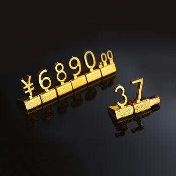 10 Sád 3D Kovové Šperky Cena Reklamnej Kocky Nastaviť Nastaviteľné Mini Čísla Šperky Cena Kocky Značky