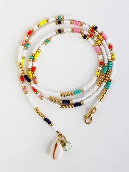 Ručne vyrábané prírodné sladkovodné PERLY RAINBOW náhrdelník pre ženy femme boho náhrdelník armbandjes dames náhrdelník acier inoxydable