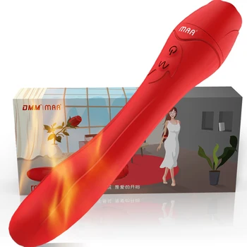 Kúrenie Rose G-Spot Vibrátor Dilda pre Ženy Pošvy Vibrátor Ženského klitorisu stimulovať Dospelých, Sexuálne hračky Pre Ženy Masér Bradavky