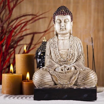 Buddha sviečka 5D DIY diamond maľby Plné námestie/kolo Výšivky Vzor 3D Cross stitch súpravy mozaiky samolepky na stenu
