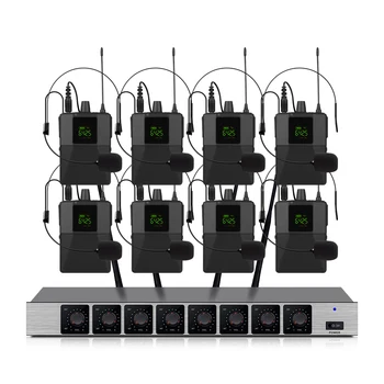 Ručný mikrofón bezdrôtové systémy UHF8 kanál klope kondenzátora headset karaoke reproduktor studio na predaj SM58D mic pre spevák