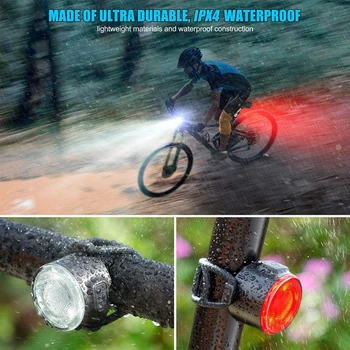 Mini LED Bicykel zadné Svetlo s USB Spoplatnené Bicykel Zadné Svetlá IPX6 Nepremokavé Bezpečnostná Výstraha Cyklistické Svetlo na Prilbu Batoh Svetlá