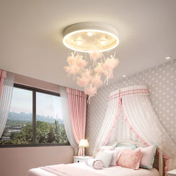 Moderné led dievča izba prívesok na čítanie tvorivé osobnosti dievča, in romantická spálňa visí lampa 220V