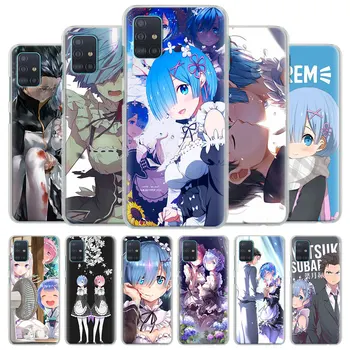 Anime Rem Re Nula Telefón puzdro pre Samsung Galaxy A50 A70 A51 A71 A10 A10s A20s A30 A40 A11 A21s A31 A41 Pevný Kryt