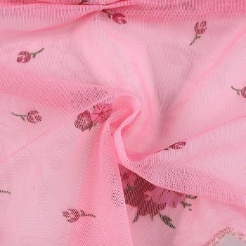 Roztomilý Ružový Oka S Uväzovaním Za Topy Ženy Kvetina Tlače Estetické Kawaii Šaty Bez Rukávov Backless Sexy 2021 Orezať Začiatok