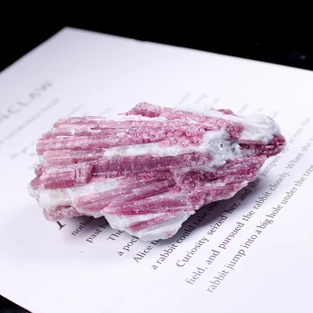 70-300g Prírodné Turmalín z slivkové kvety crystal klastra Vzorky Minerálnych Liečivých Kameňov Pre Vyučovanie Dream Home Decor