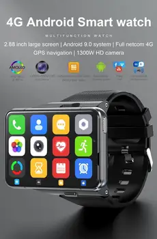 S999 Smartwatch 13 Miliónov Pixelov Full Netcom 4g Inteligentný Náramok 4+64gb Nabíjateľná Inteligentný Náramok 2.88 palca TFT