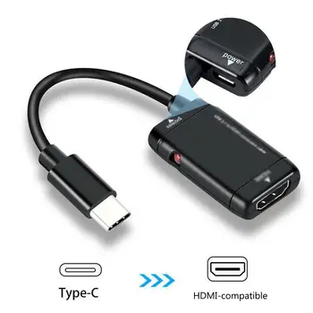 USB-C typ c na kompatibilný s HDMI splitter s funkciou usb 3.1 typ c converter mužov a žien mhl telefón android tablet